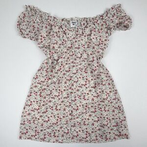 Princess Polly Floral Mini Dress Off Shoulder Sleeve Cottagecore Boho Size 10